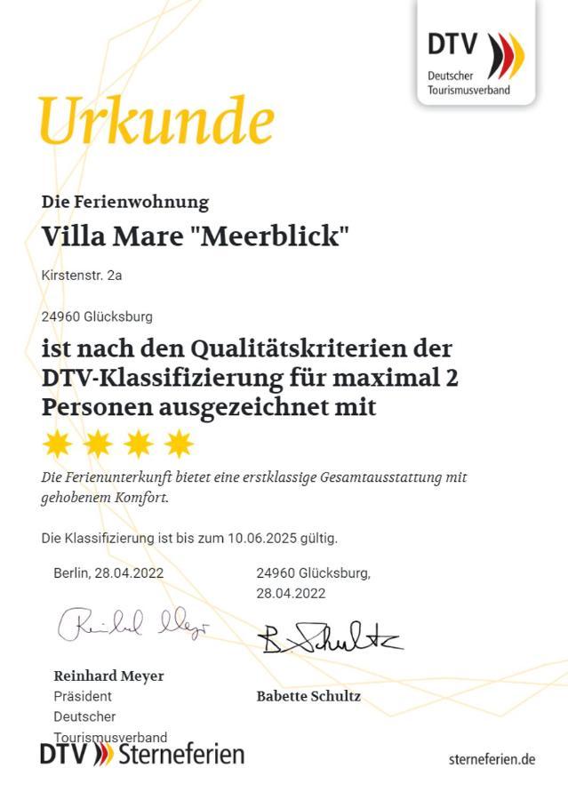 Villa Mare Meerblick 格吕克斯堡 外观 照片